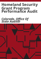 Homeland_security_grant_program_performance_audit