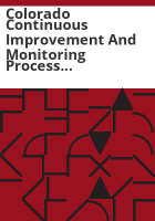 Colorado_continuous_improvement_and_monitoring_process_manual