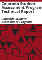 Colorado Student Assessment Program technical report
