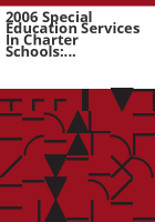 2006_special_education_services_in_charter_schools