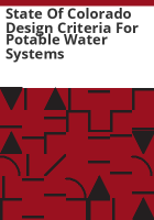 State_of_Colorado_design_criteria_for_potable_water_systems
