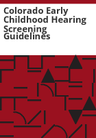 Colorado_early_childhood_hearing_screening_guidelines