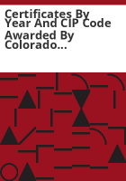 Certificates_by_year_and_CIP_code_awarded_by_Colorado_public_higher_education_institutions