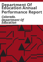 Department_of_Education_annual_performance_report