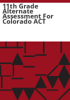 11th_grade_alternate_assessment_for_Colorado_ACT
