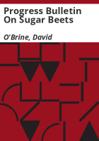 Progress_bulletin_on_sugar_beets